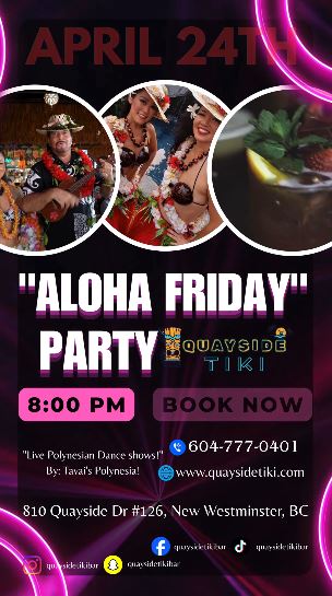 ALOHA FRIDAY | APRIL 24 🌴 8:00 PM